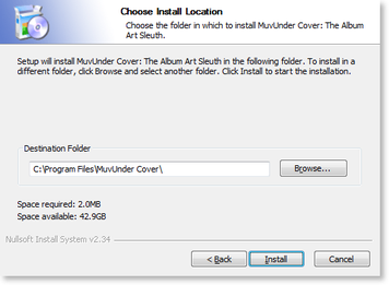 Choose Install Location